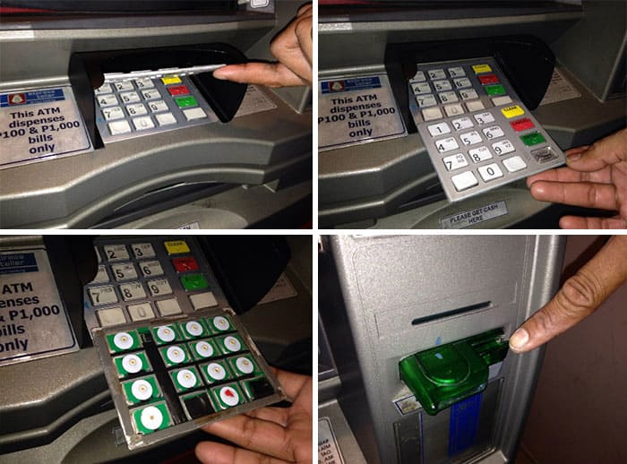 Fake ATM Keypad - Unsafe ATM. Look for Unsafe ATMs and a ATM Skimmer When You Visit Bali.