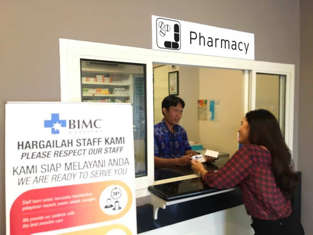 BIMC Hosptial Pharmacy Bali - Source: BIMC Bali